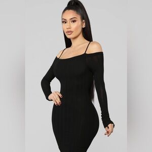 New Fashion Nova No One Like You Dress - Black Size Large